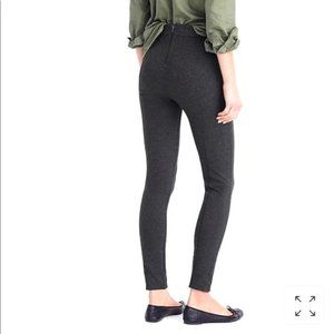 J CREW Pixie pants in Stretch Ponte  charcoal grey size 0R.